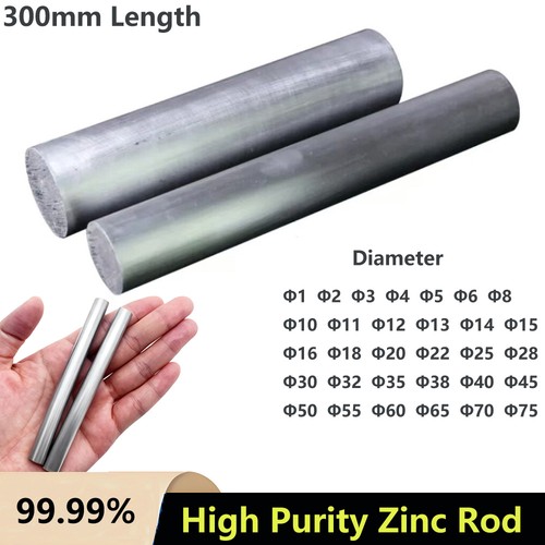 Zinc rods round - 99.99%, bar