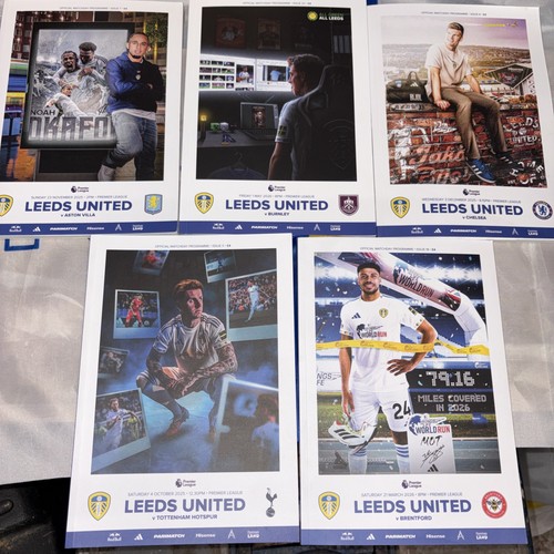 Leeds united home programmes - united,