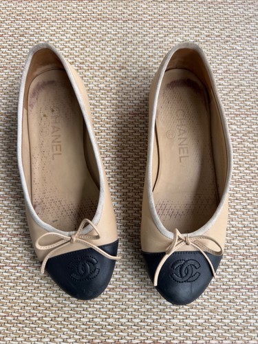 Chanel cap toe ballet - cap,