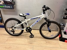 Used Sarcen Ruff Trax 11" Small Frame, 20” Wheels Blue/White Front Sus kids Bike