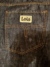 Lois Jeans Men's Blue Dark Wash straight Regular Fit Indigo  Marvin NEW 40/32