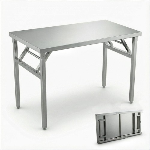Stainless steel folding table - folding,