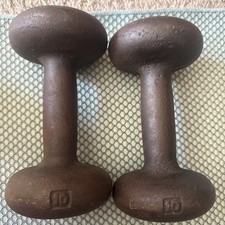 Vintage Set of 10 Lbs Dumbbell