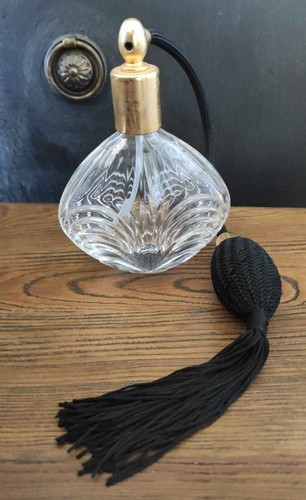 Vintage clear crystal perfume - vintage,