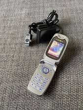 Vodafone Sagem MYC5-2V Pink Flip Mobile Phone Fully Working Rare Retro