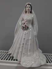 Royal Worcester HM Queen Elizabeth II Bone China Figurine