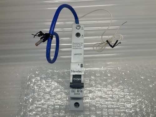 Newlec b16 16a rcbo 30ma - 30ma, new