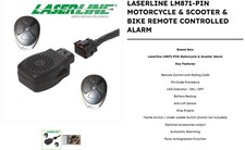LaseLine LM871-PIN Motorcycle & Scooter & Bike Remote Controlled Alarm