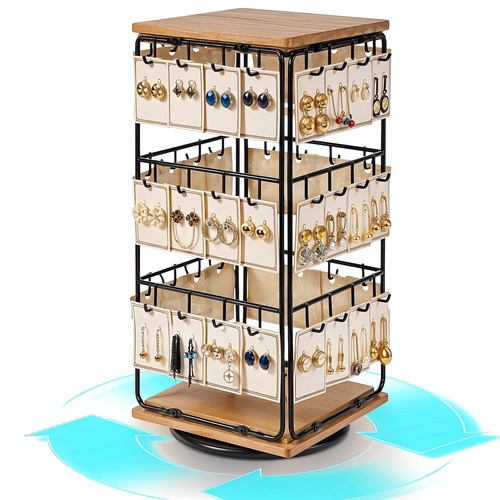 Rotating earring display - earring,