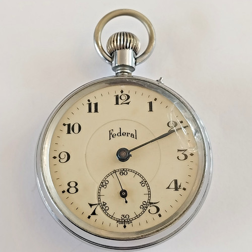 Vintage federal pocket watch - federal,
