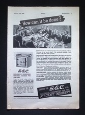 Original 1944 Advert G.E.C