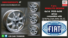 4 Minilite wheels for fiat 14
