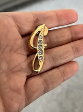 Gold Tone Letter ‘J’ Pin
