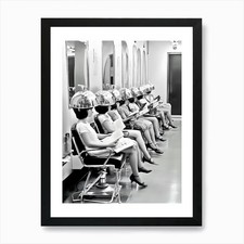 Hairdressers Art Print Framed