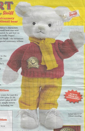 Steiff soft toys rupert - toys,