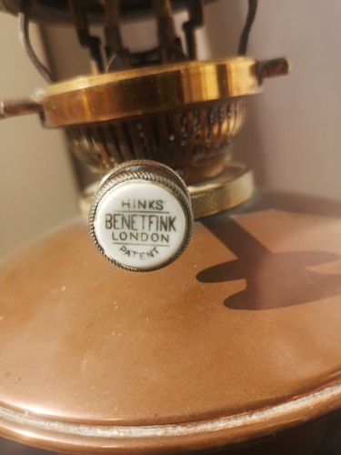 Vintage brass hinks benetfink - vintage,