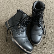 River Island Mens Black Hiking