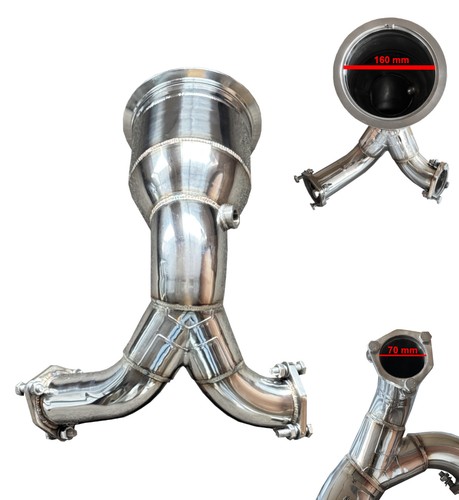 Stainless steel decat downpipe - stainless,