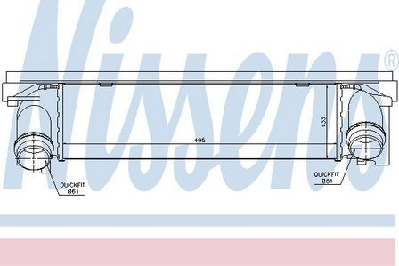 Nissens intercooler for - intercooler, bmw