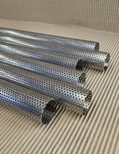 Stainless Steel Perforated Baffle Silencer Exhaust Repair Sections 32mm to 101mm