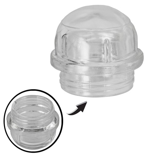 Screw lamp bulb lens - screw, in
