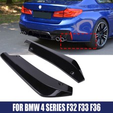 For F32 F33 F36 4 Series Rear Bumper Lip Wrap Angle Diffuser Splitter Canard UK