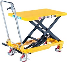 Loadsurfer 300kg Hydraulic Mobile Scissor Lifting Platform Table Trolley Cart