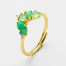 Jade 925 Sterling Silver 18K