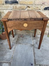 Edwardian Inlaid Piano Stool, Dressing Table Stool For Reupholstery. Free P&P!
