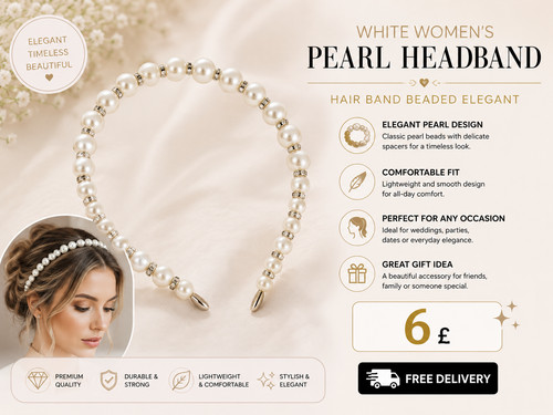 White women pearl - women’s, headband