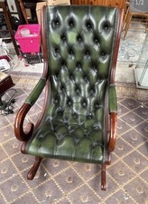 Chesterfield Leather Rocking