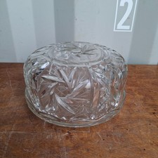 Vintage cut glass Cristal cake