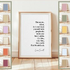 Lewis Carroll Quote Print "The