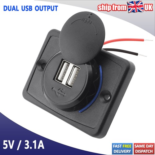 12v dual usb fast - usb, 3.1a