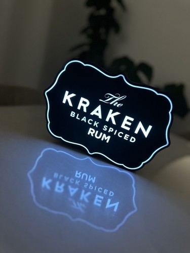 Kraken rum illuminated wall - kraken,