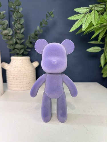 Purple velvety flocked finish - purple,