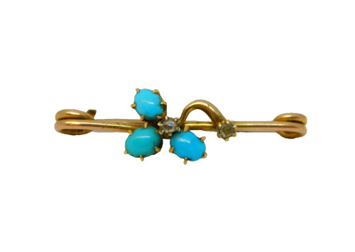 Victorian 15ct gold - 15ct, turquoise