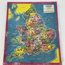 Vintage Victory Plywood Industrial Life England & Wales Jigsaw Puzzle       K12