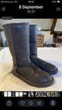 Ugg Tasman Brown Leather Long