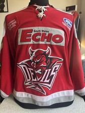 Cardiff Devils Gameworn Shirt Mark Smith 2006-07 was EIHL Player Of The Season