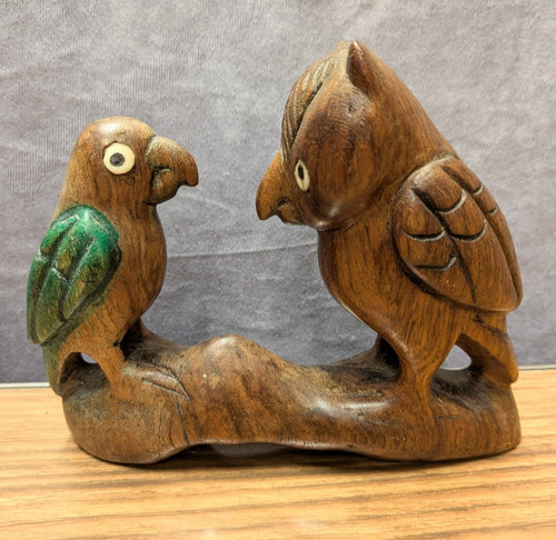 Vintage hard carved wooden - vintage,