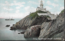 Howth, Co Dublin - Bailey Lighthouse - postcard by Lawrence, 1905 pmk