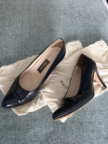 Bally navy ladies leather - bally,