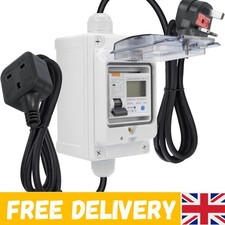 Mobile Digital Electricity Meter 230 V Power Consumption Meter with LED/Reset