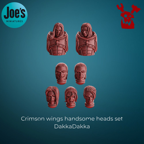 Crimson wings handsome heads