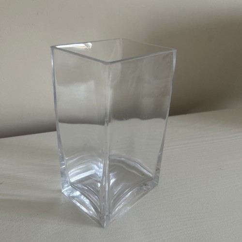Vase rectangular heavy bottom - rectangular,