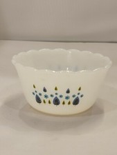 vintage fire king milk glass