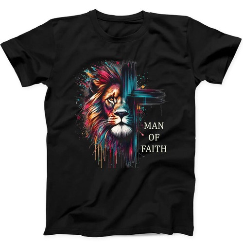 Man faith lion christian - of,