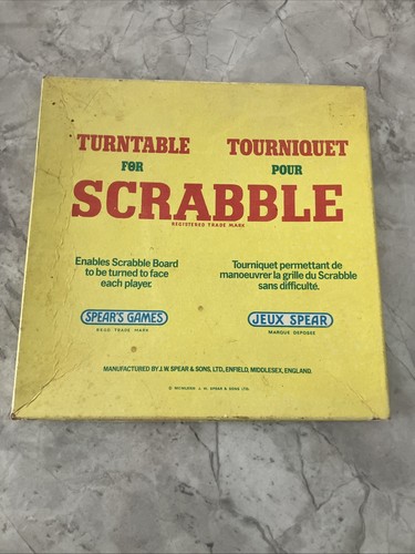 Vintage scrabble turntable - vintage,