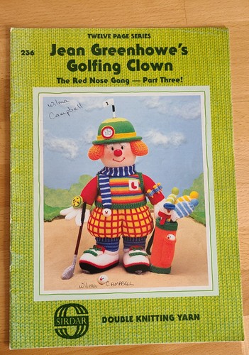 Jean greenhowe golfing clown - jean,